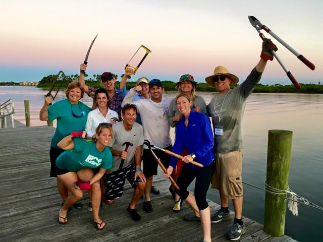 MaryAnne (L) stays active with a team of MDC staff & volunteers