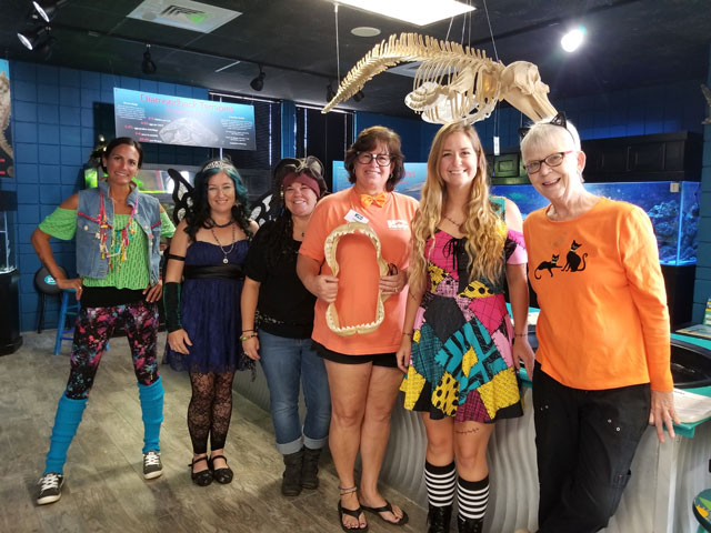 Laura (center) joined the MDC Team in costume at Halloween 2018