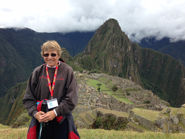 Greta on a trip to Peru
